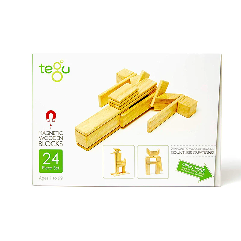 Tegu 24-Piece Set Magnetic Wooden Blocks Tegu Classics - Image 26