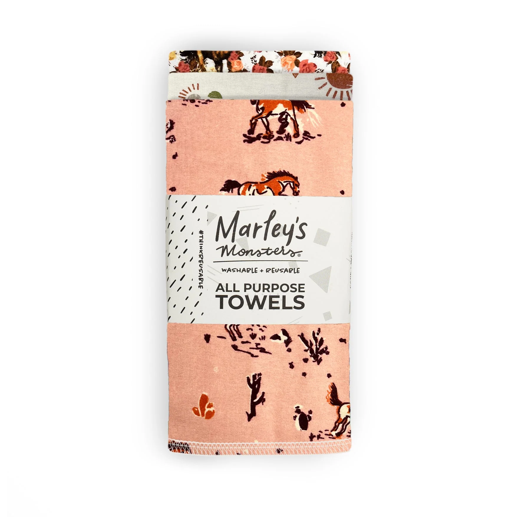 Marley's Monsters All-Purpose Towels: Mixed Prints 3 Count Pack - Image 47