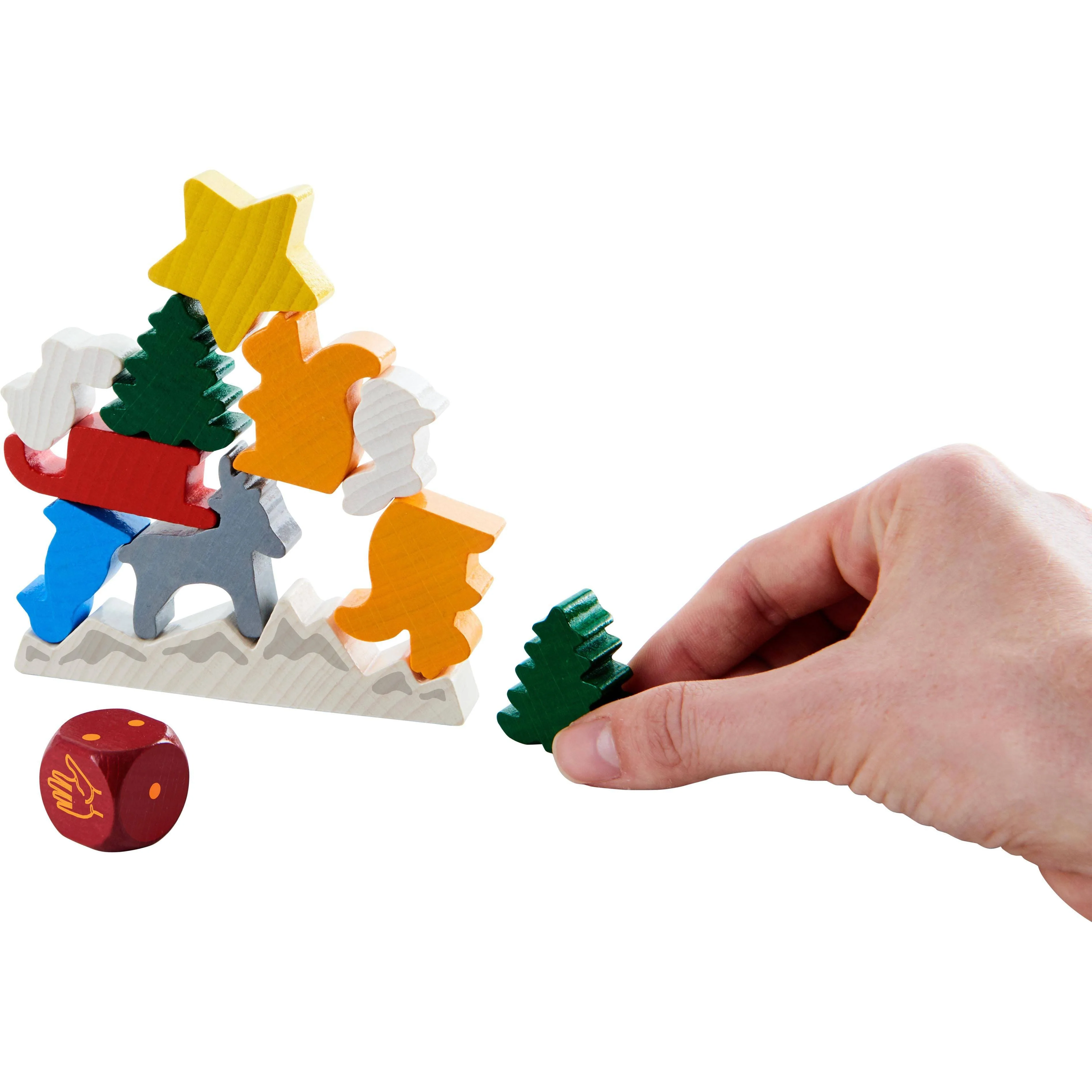 HABA Animal Upon Animal Christmas Stacking Game - Image 5