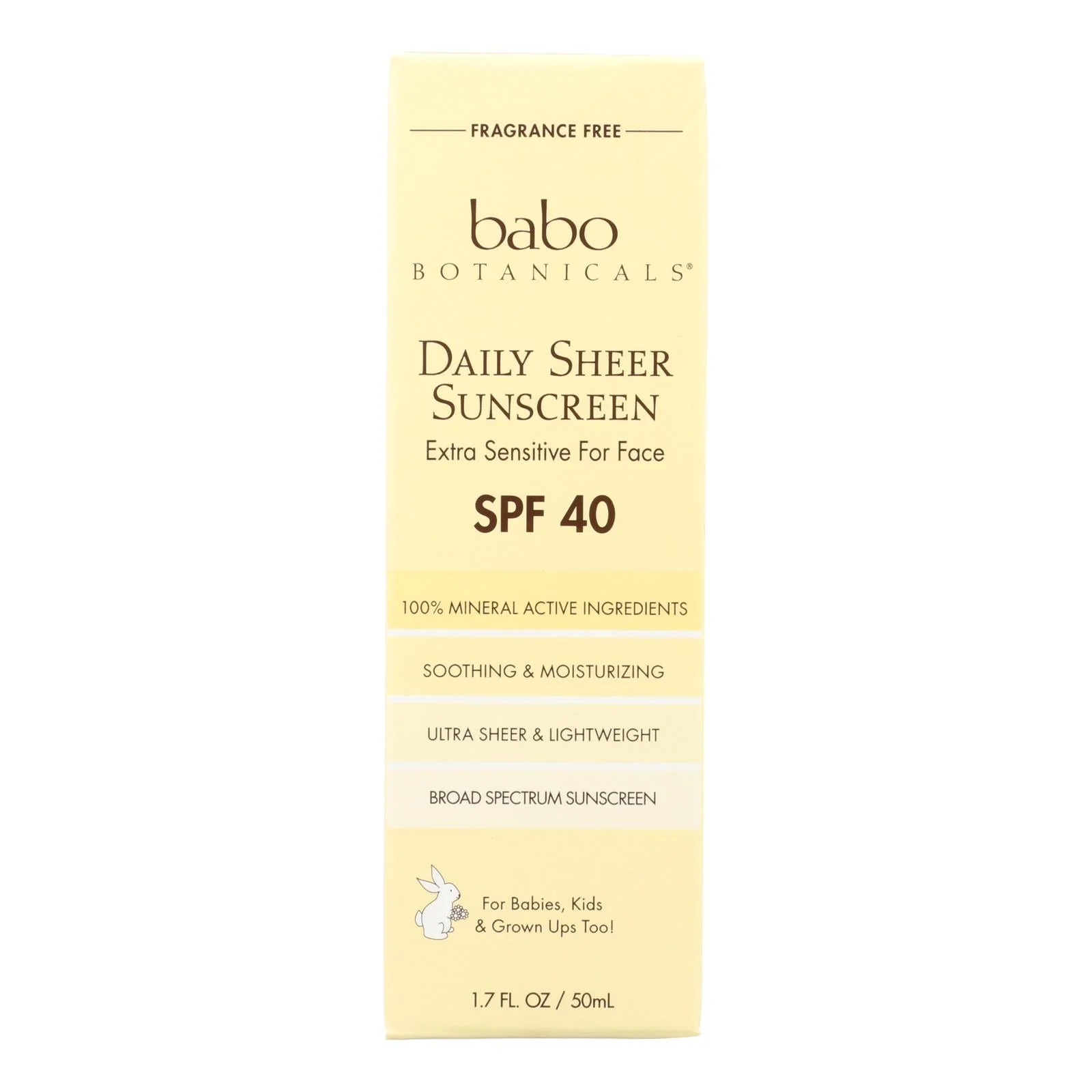 Babo Botanicals Sheer Daily SPF 40 Sunscreen (1.7 Oz.) - Image 2