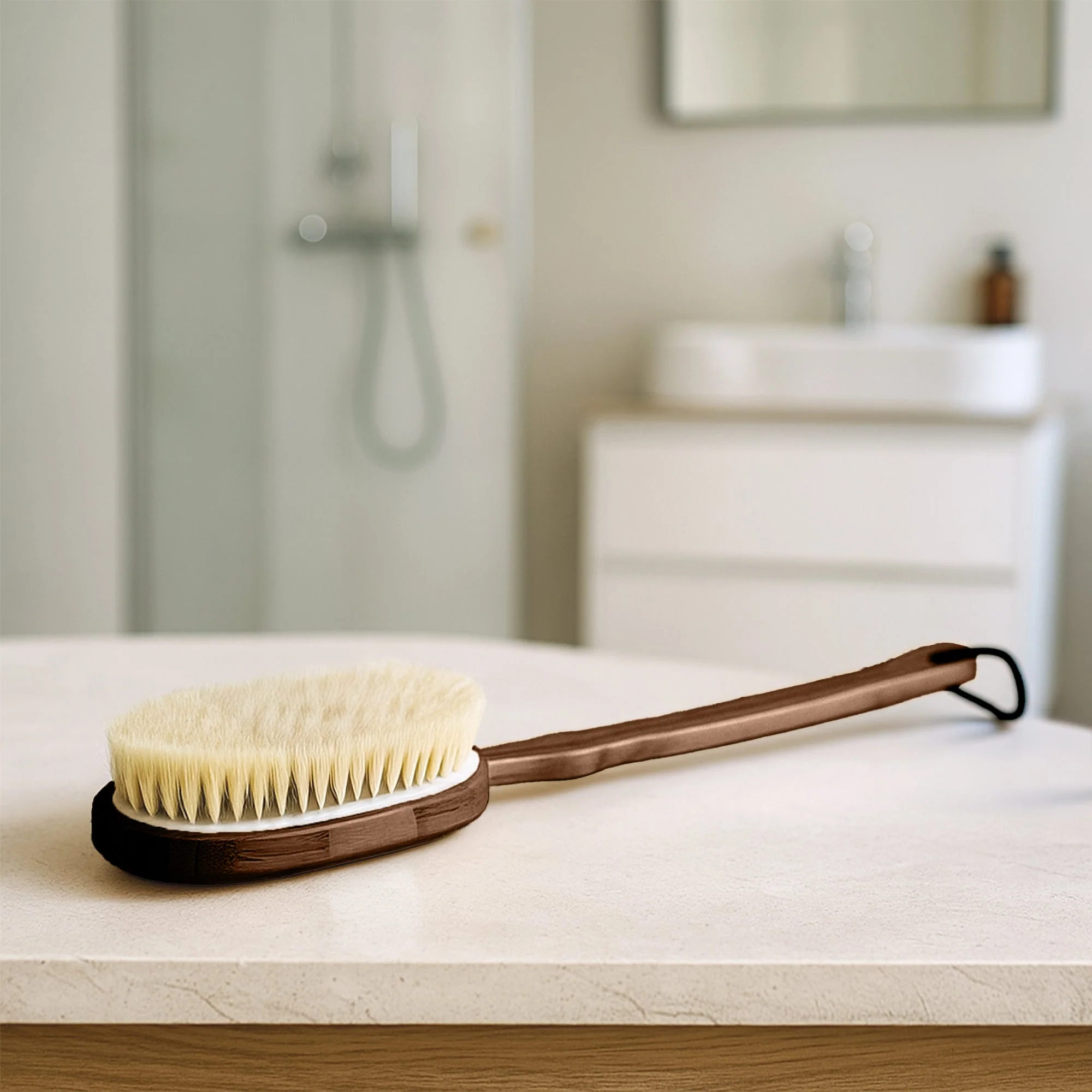 Pursonic Bath Body Brush With Long Bamboo Handle - Image 11