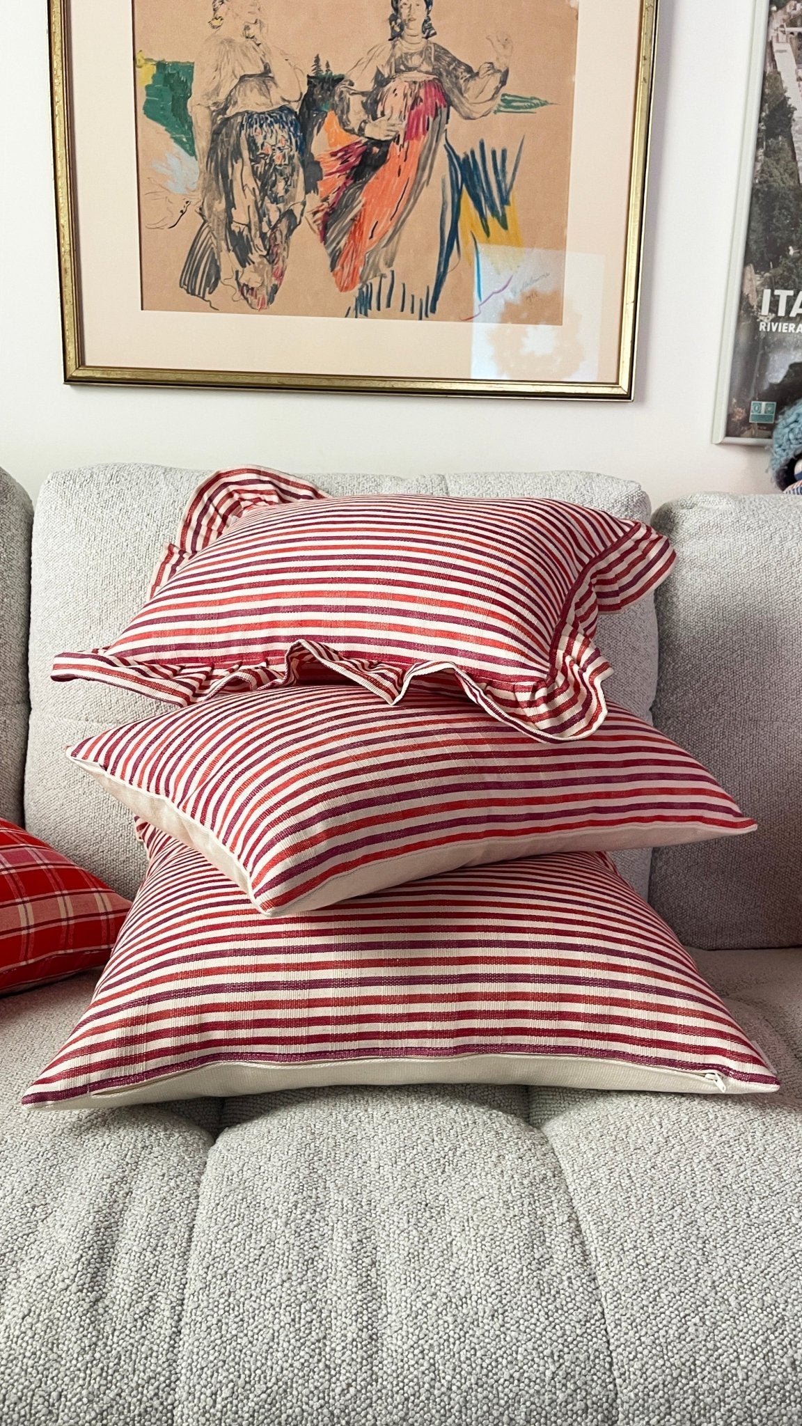 Archive New York Camila & Elina Red Pillows - Image 7