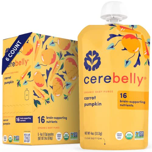 Cerebelly - Puree Carrot Pumpkin 6-Pack (4 Oz Per Container) - Image 2