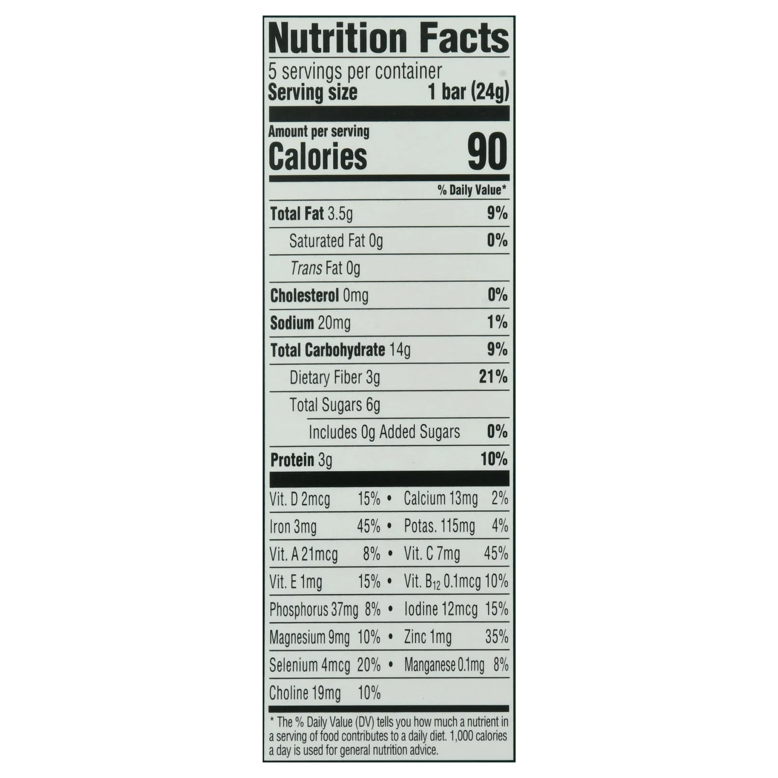 Cerebelly Smart Bar With Apples & Kale | 4.2 Oz | Case of 6 - Image 2