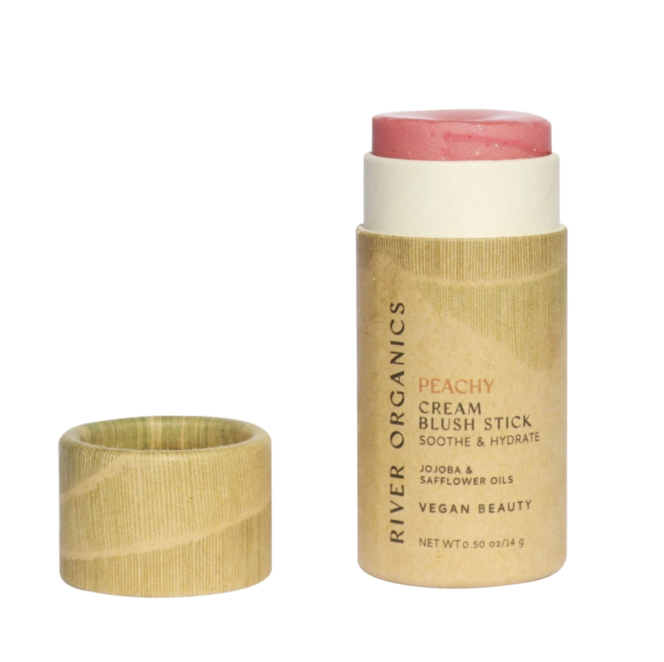 River Organics Creamy Vegan Blush Stick - Peachy