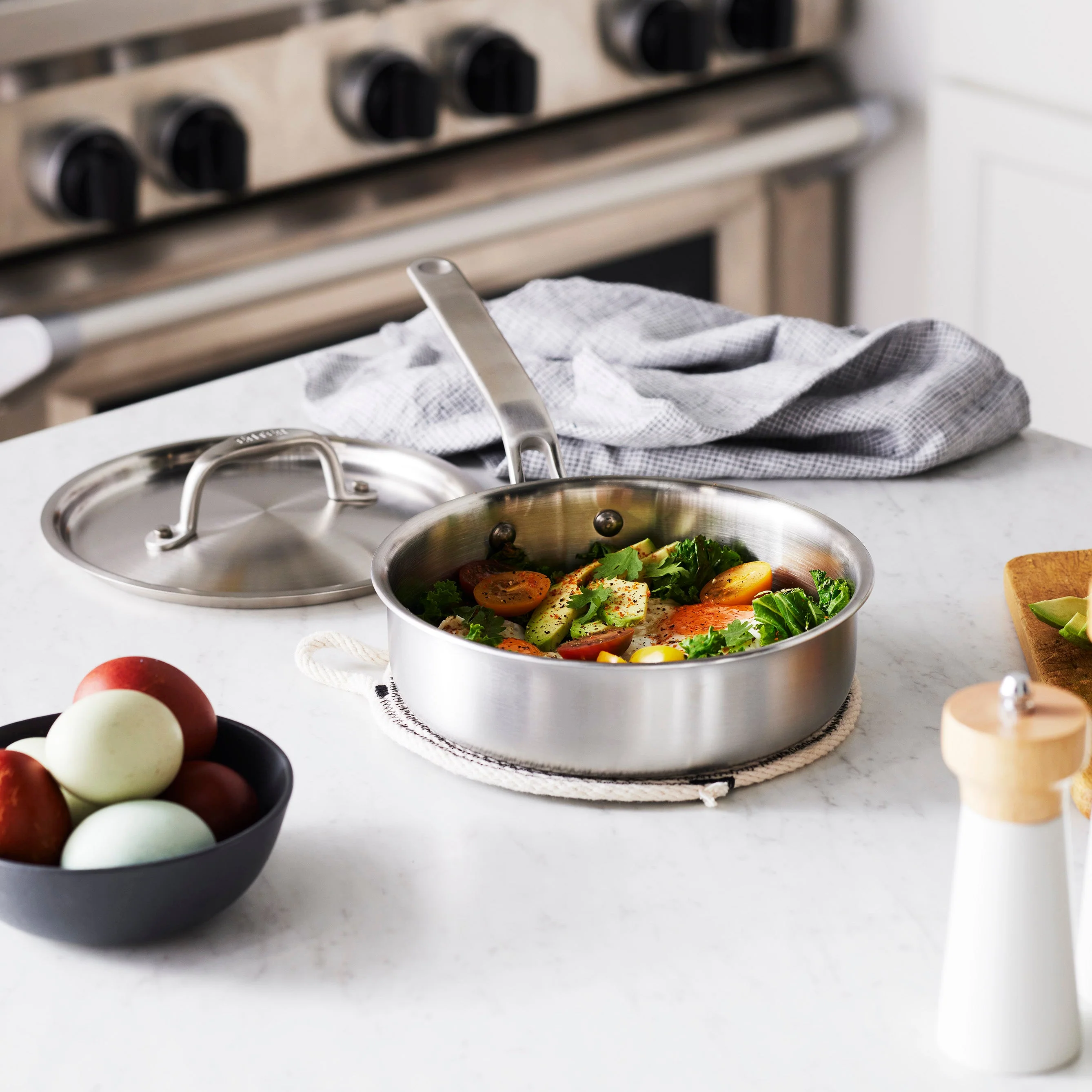 Heritage Steel Eater Series 1.5 Quart Mini Sauté with Lid - Image 4