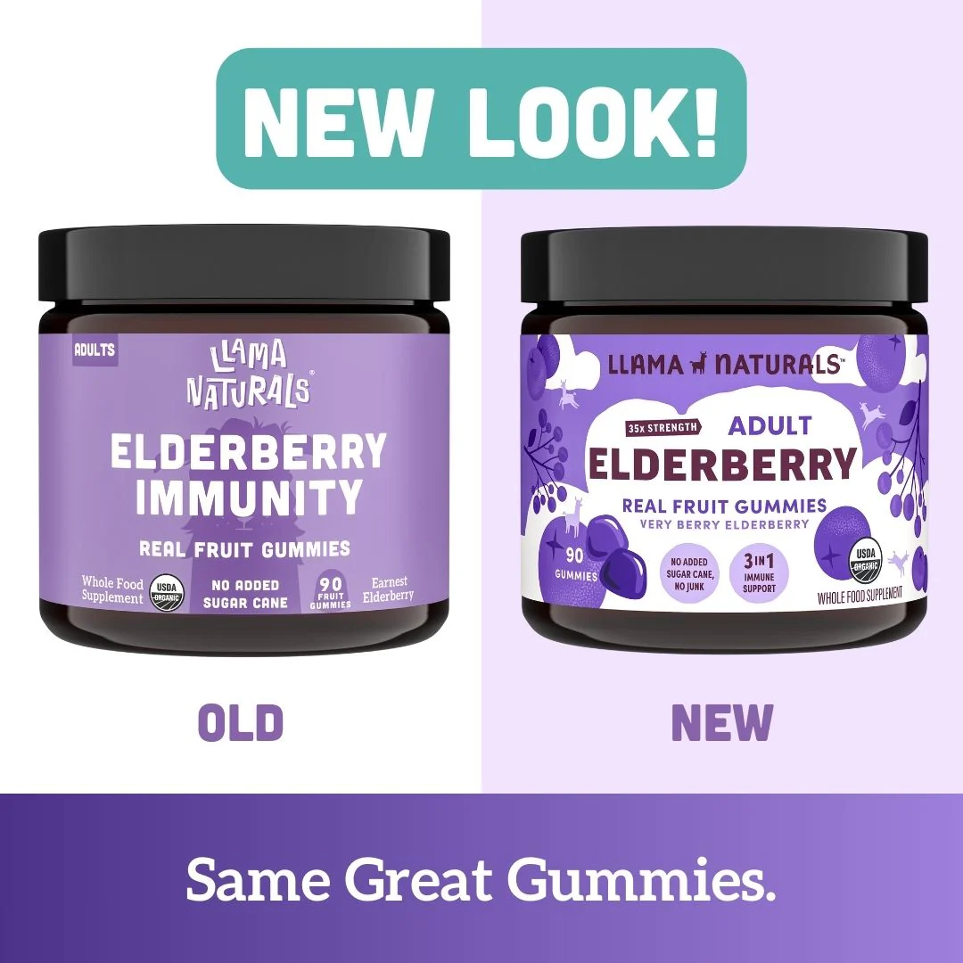 Llama Naturals Family Immune Support Bundle - Kids + Adult Elderberry Gummies - Image 12