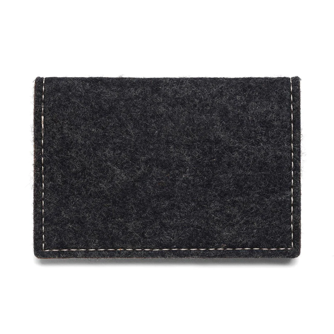 Kyrgies Felt and Leather Bifold Wallet - Image 4