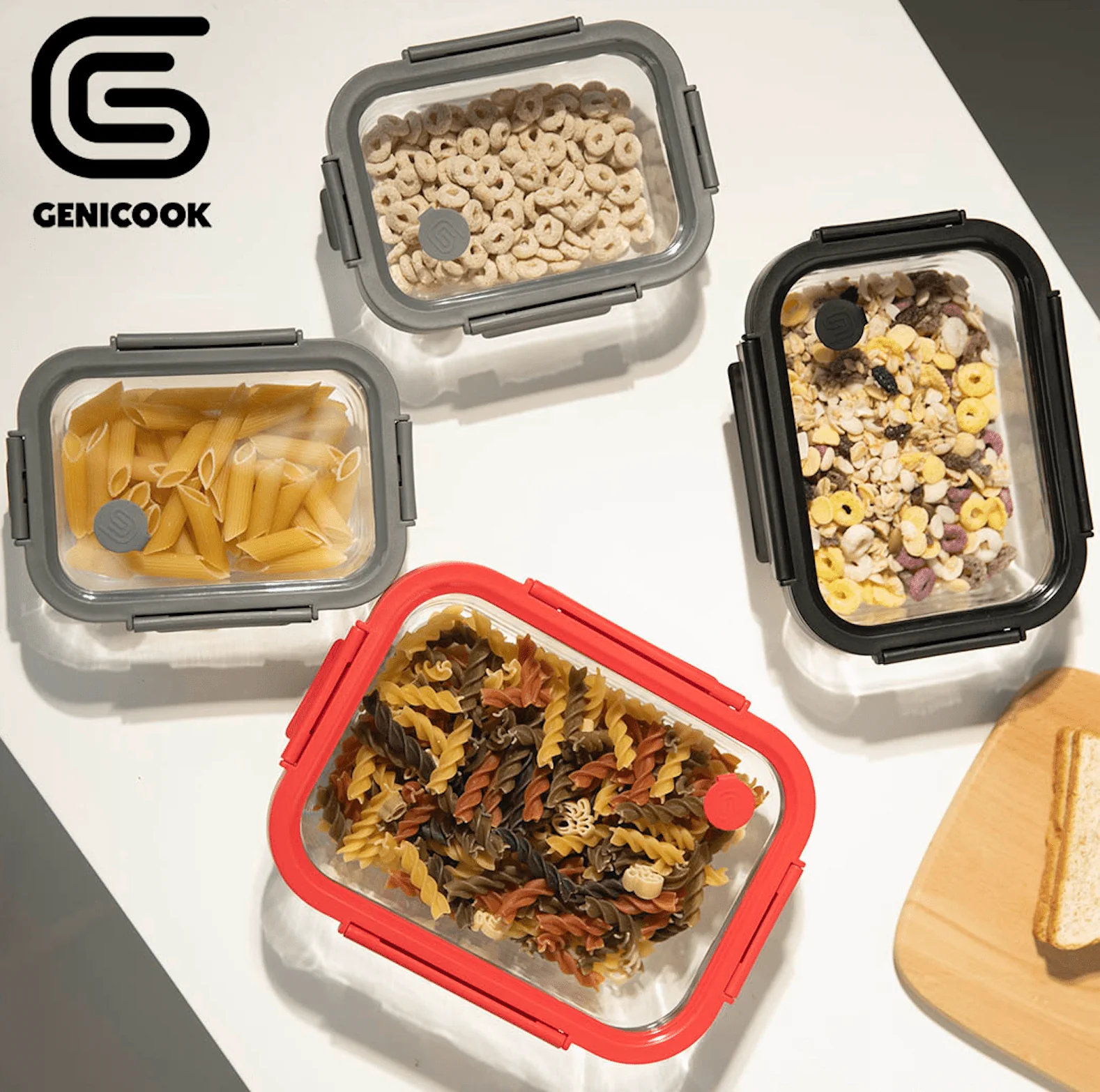 Genicook Glass Containers & Lids - Rectangular - Image 5