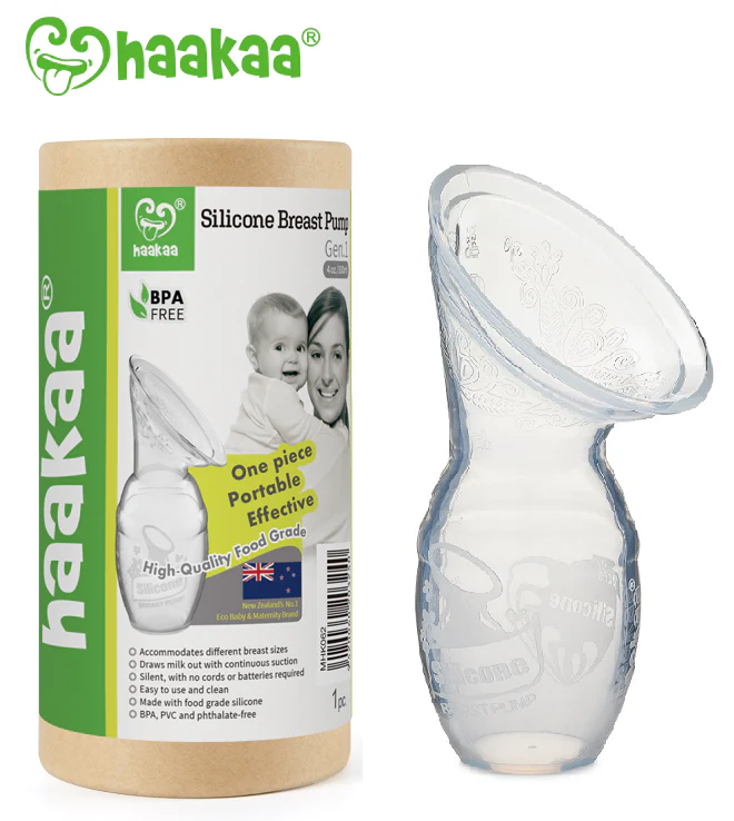 Haakaa Gen 1 Silicone Pump with Silicon Lid 1 Set - Image 5