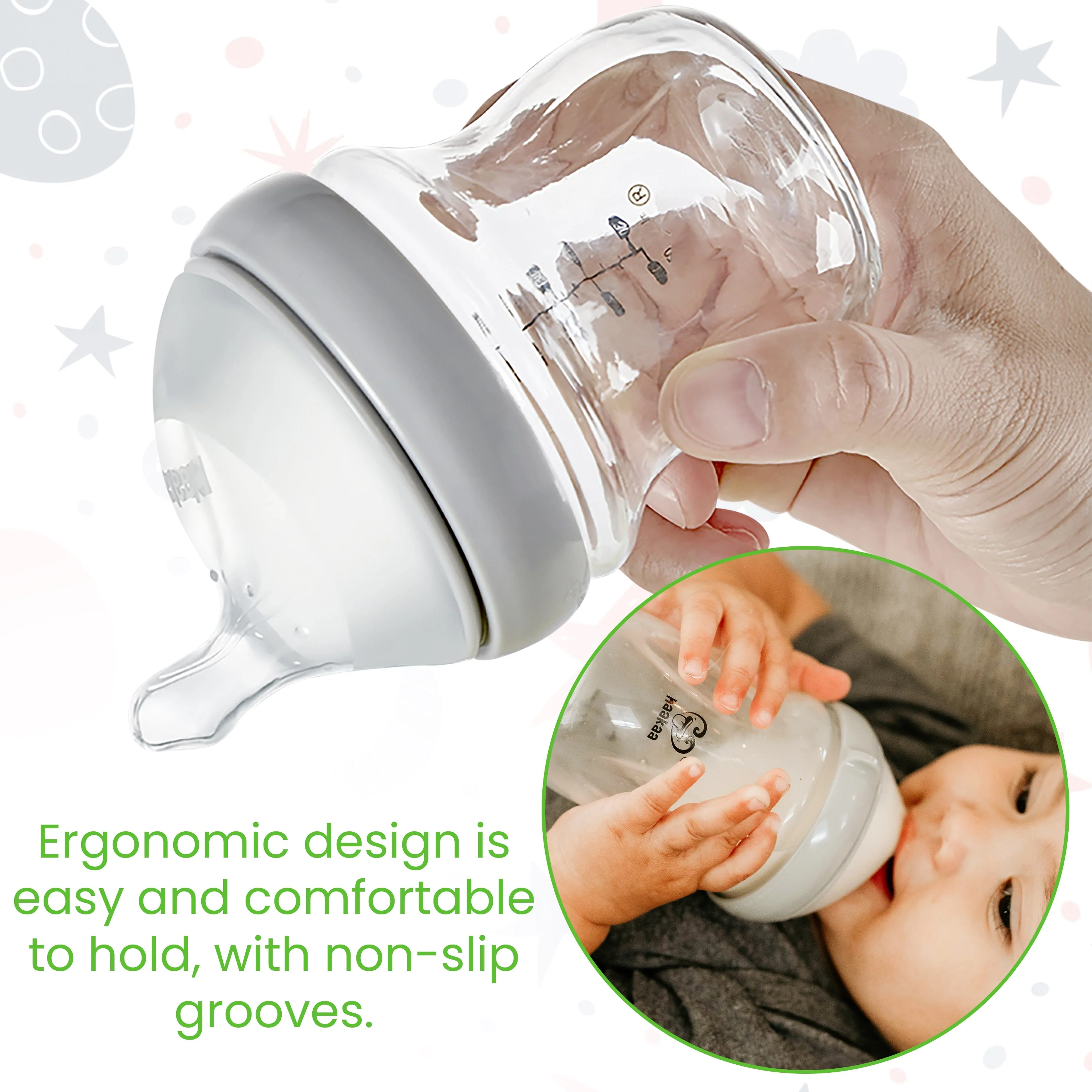 Haakaa Gen 3 Silicone Orthodontic Anti-Colic Nipple 2 PK - Image 3