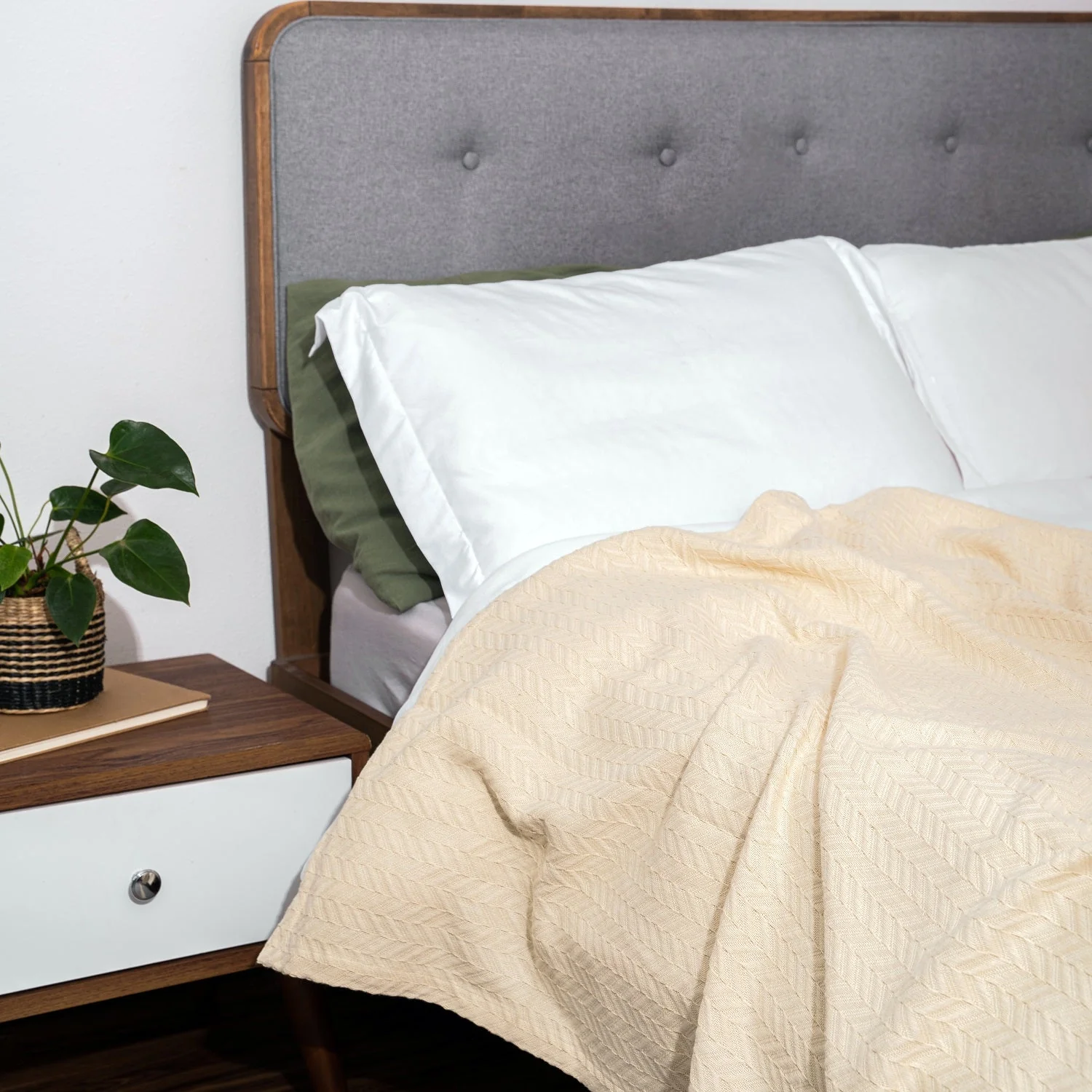 Organic Cotton Mart Herringbone Cotton Blanket - Image 6