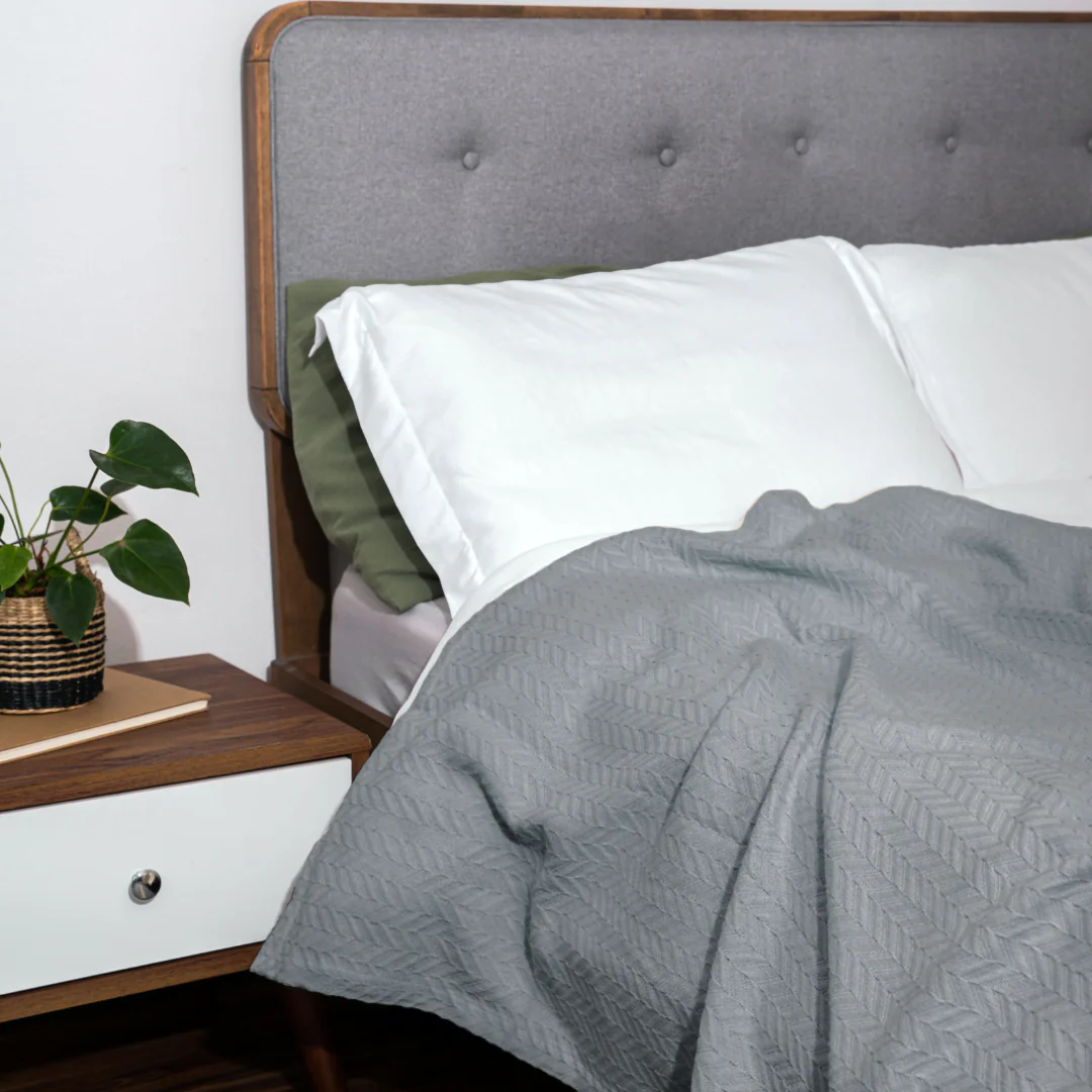 Organic Cotton Mart Herringbone Cotton Blanket - Image 8