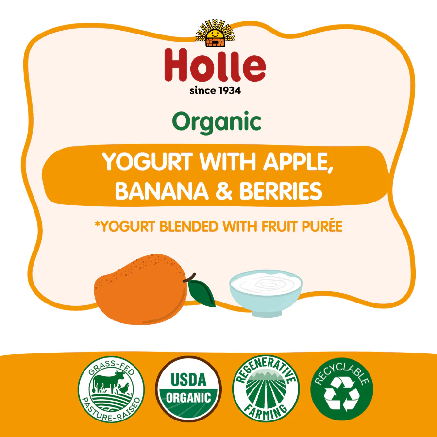 Holle Organic Yogurt Pouches - Mango - Image 3