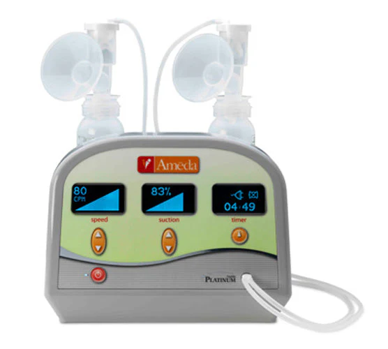 Healthy Horizons Hospital Grade Breast Pump, 4 Attachment Kits, and Emergency Spare Parts Bag (Platinum) - Image 2