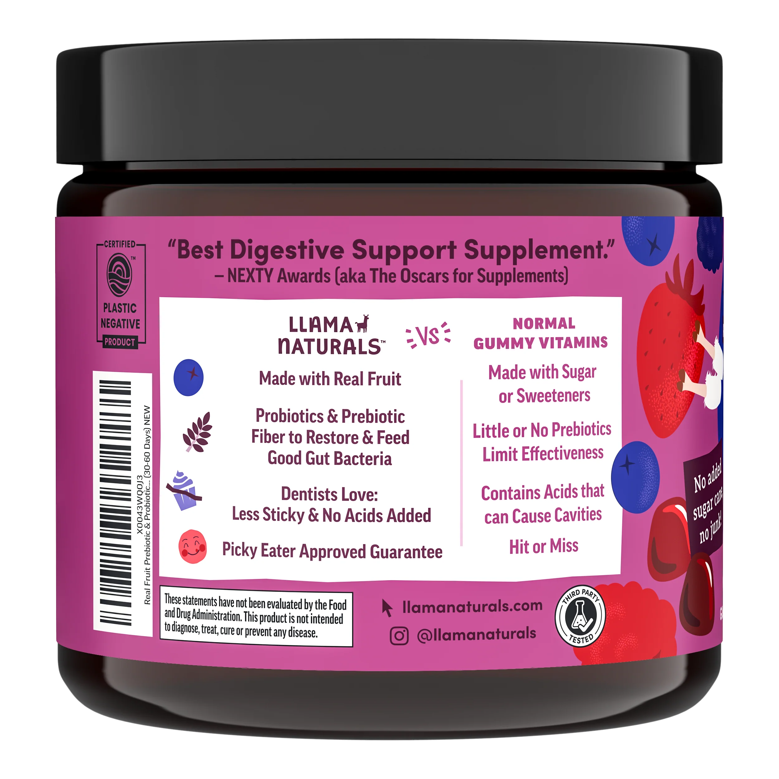 Llama Naturals Kids Vitality Bundle – Multi + Pre & Probiotic Gummies - Image 5