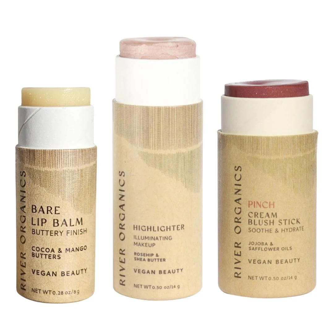 River Organics Lip + Highlighter + Blush Set - Image 78
