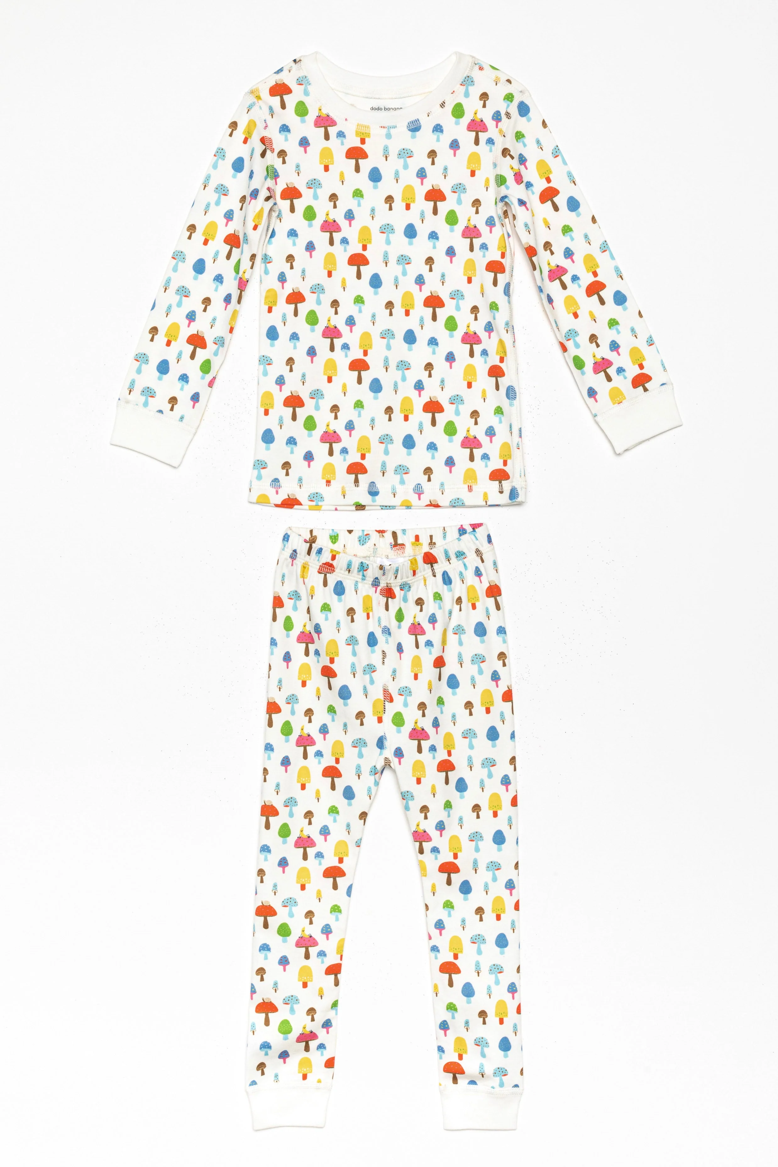 Dodo Banana Magic Mushrooms Organic Pima Cotton Pajama Set - Image 2