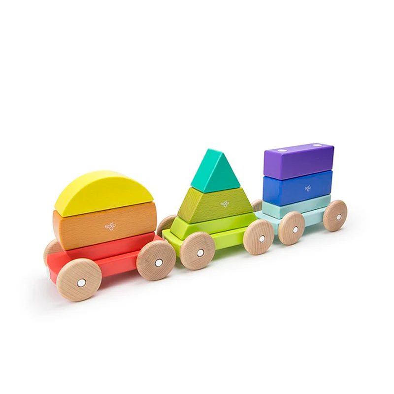 Tegu Magnetic Shape Train  Tegu Baby and Toddler  9 pieces - Image 8