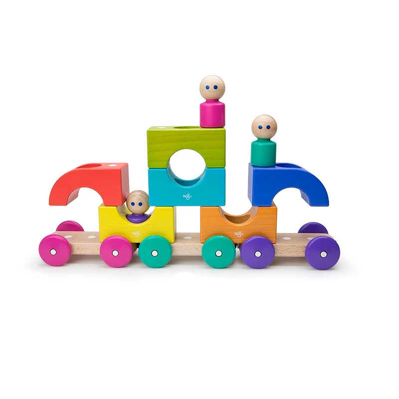 Tegu Magnetic Tegu Tram  Tegu Baby and Toddler  12 pieces - Image 10