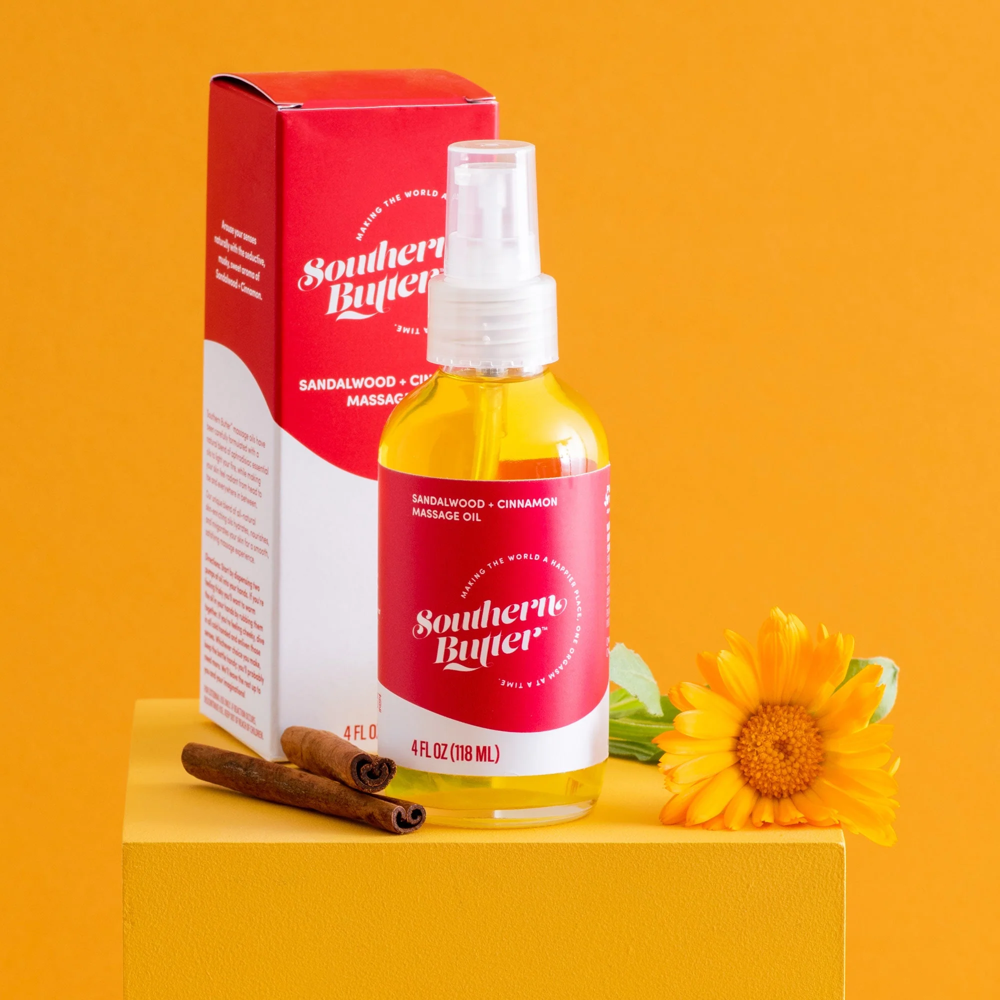 Green Goo Massage Oil - Sandalwood + Cinnamon by Southern Butter - Image 4
