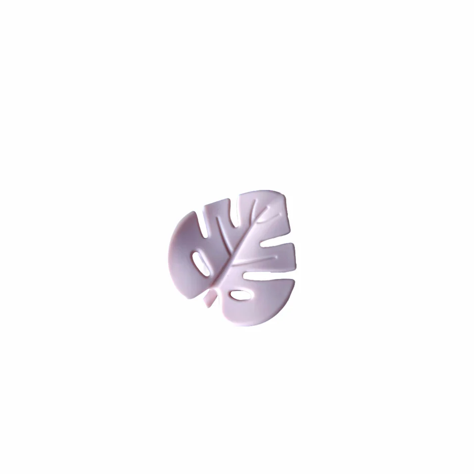 Three Hearts Monstera Silicone Teether - Image 2