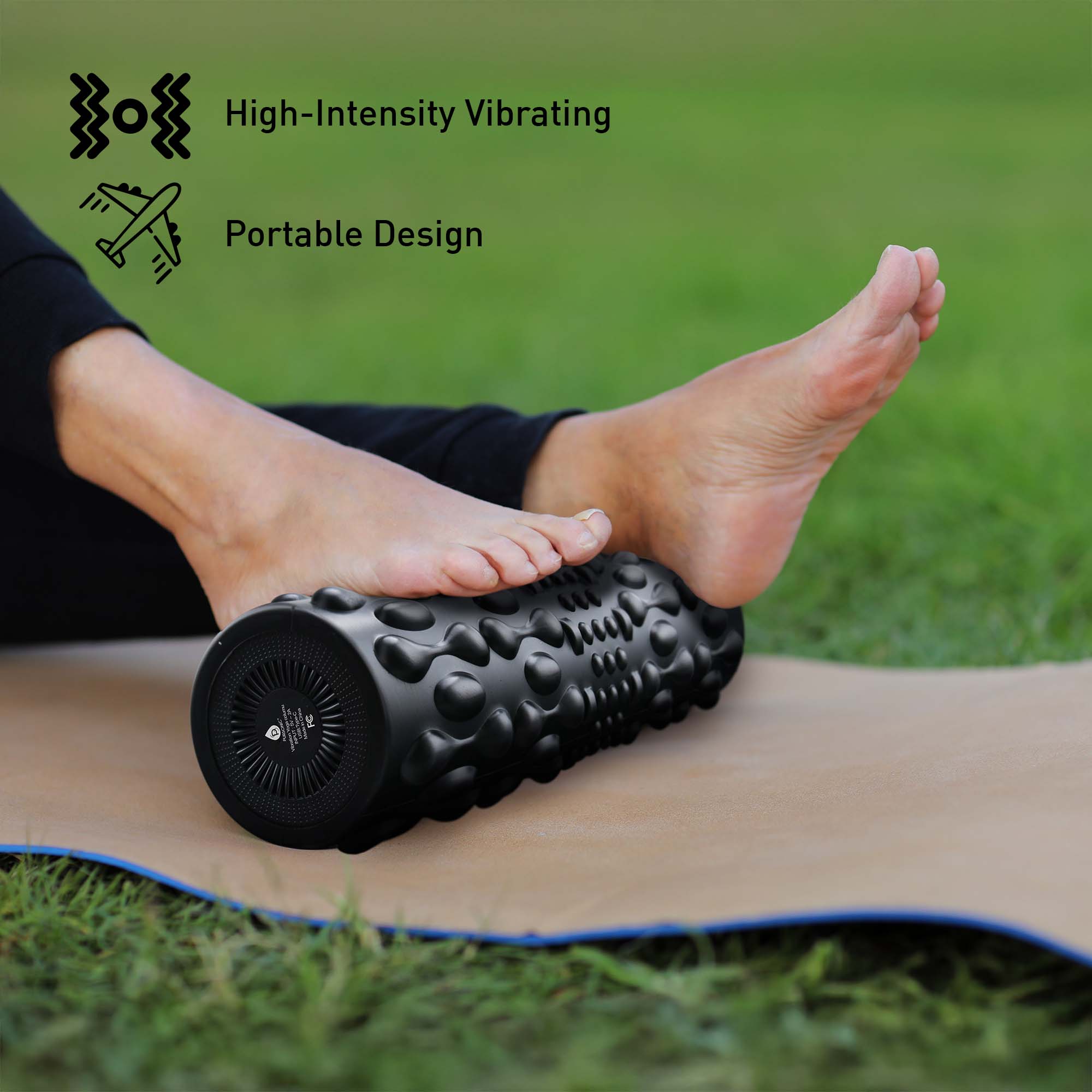 Pursonic Muscle Relief Bundle: Vibrating Foam Roller & Neck and Shoulder Stretcher - Image 3