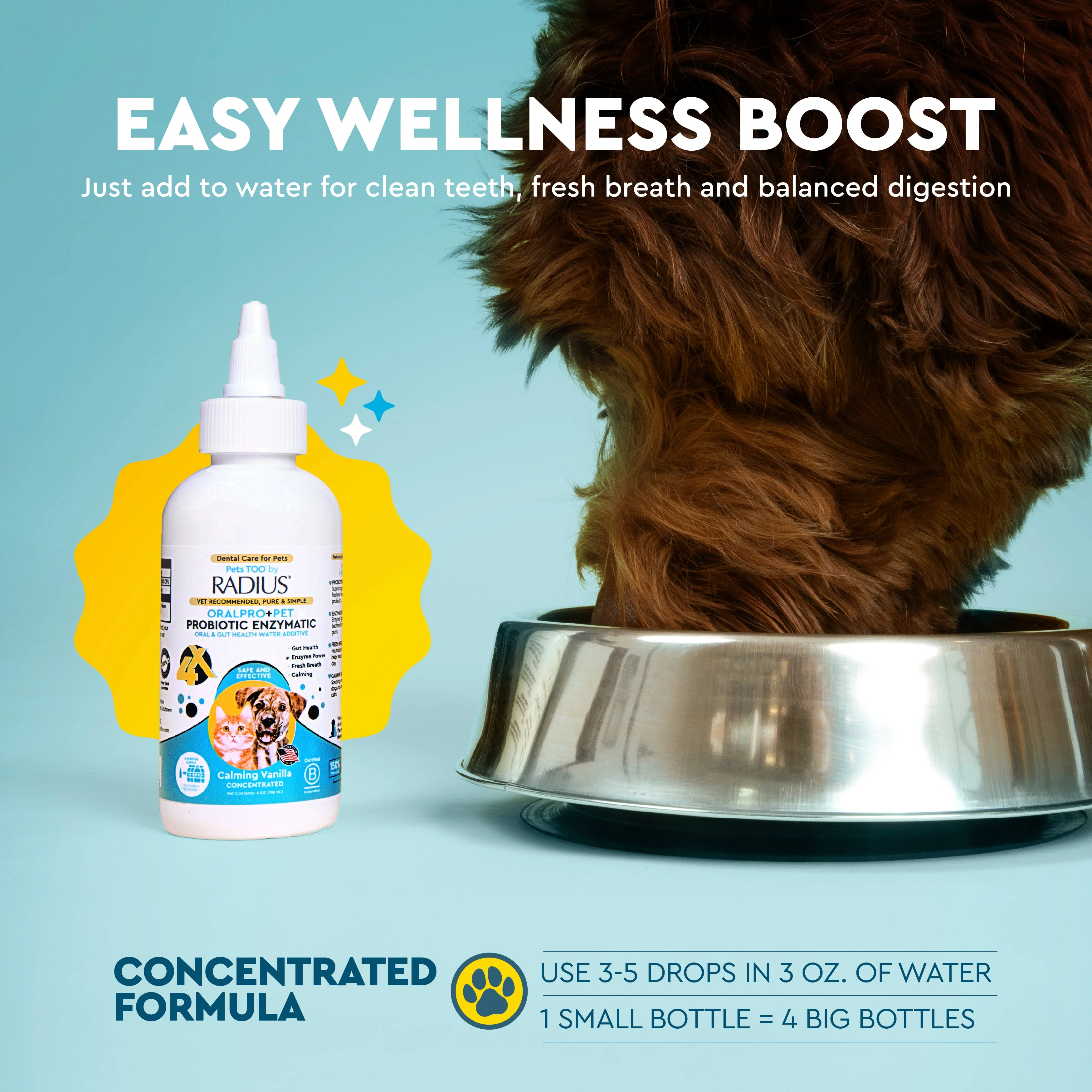 Radius OralPro+ Pet Probiotic Enzymatic Water Additive - Image 4