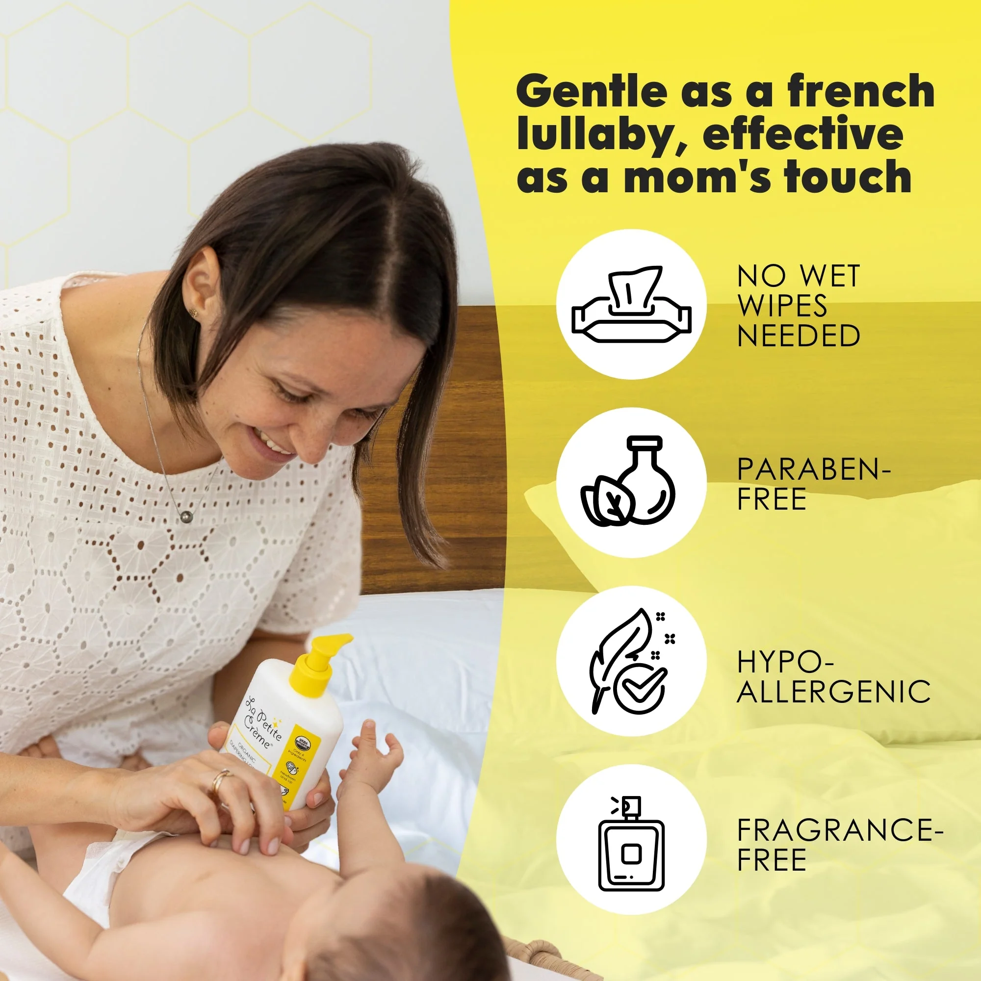 Organic French Diapering Liniment Lotion - Pump Bottle - 8 oz - Image 6