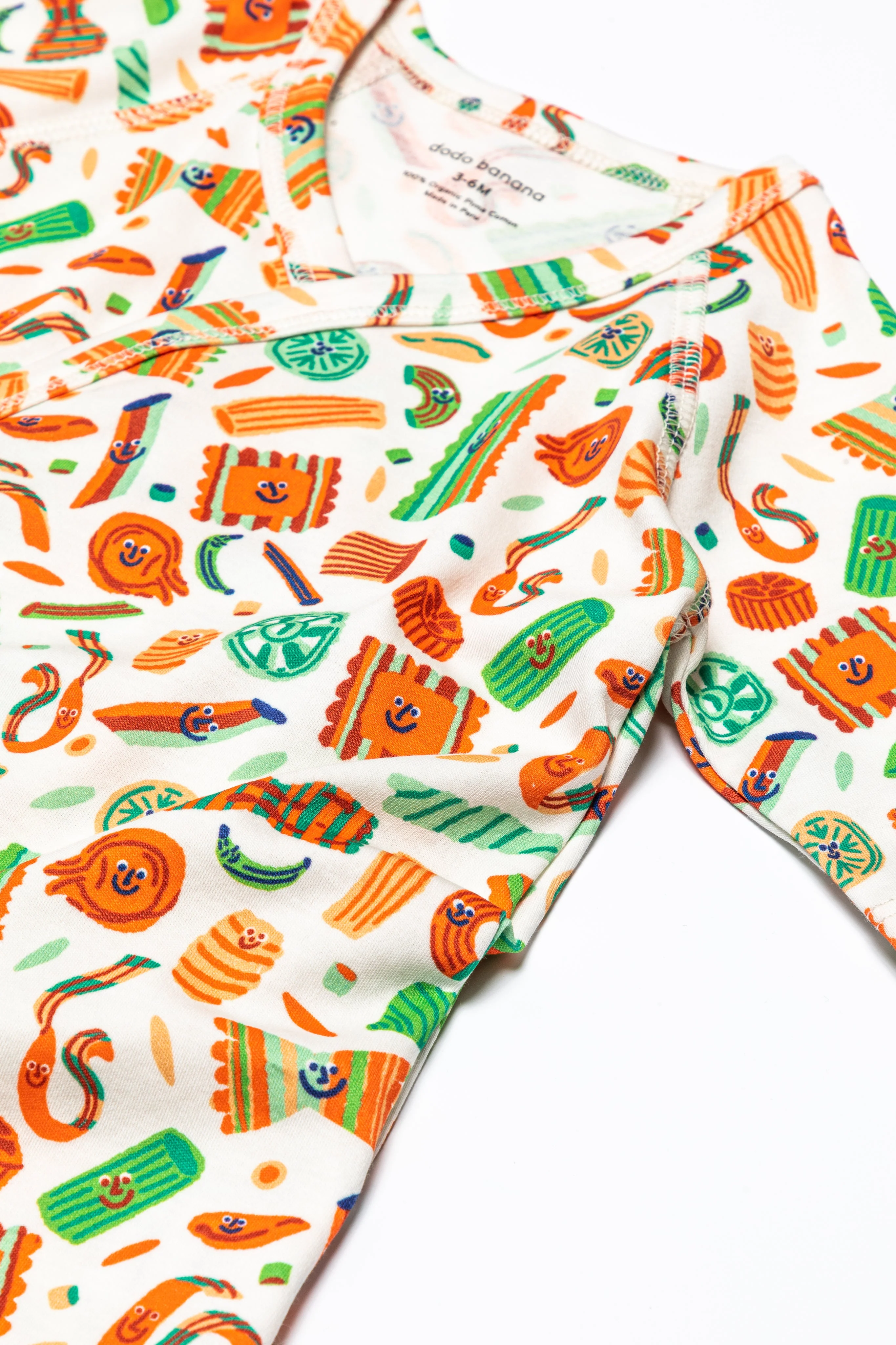 Dodo Banana Pasta Festa Baby Kimono Onesie - Image 5
