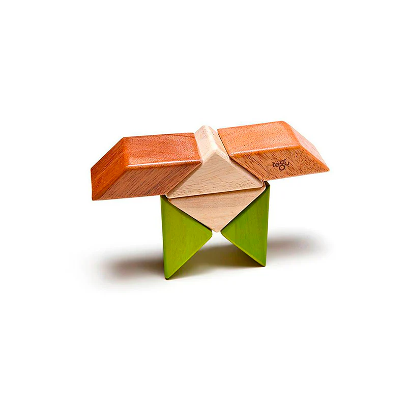 Tegu Pocket Pouch Prism  Magnetic Wooden Blocks  6 pieces - Image 16