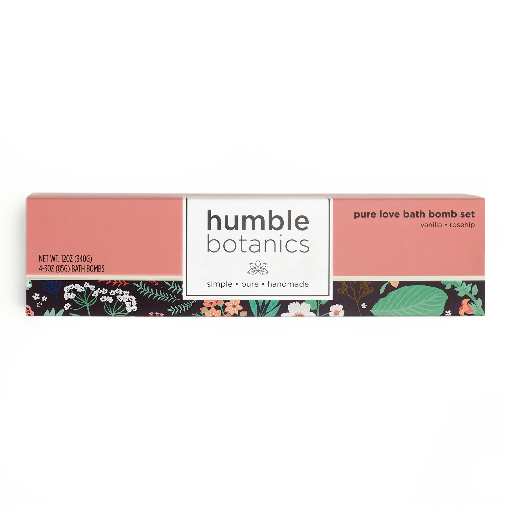 Humble Organics Pure Love Bath Bomb Set – Vanilla & Rosehip for a Luxurious Soak - Image 2