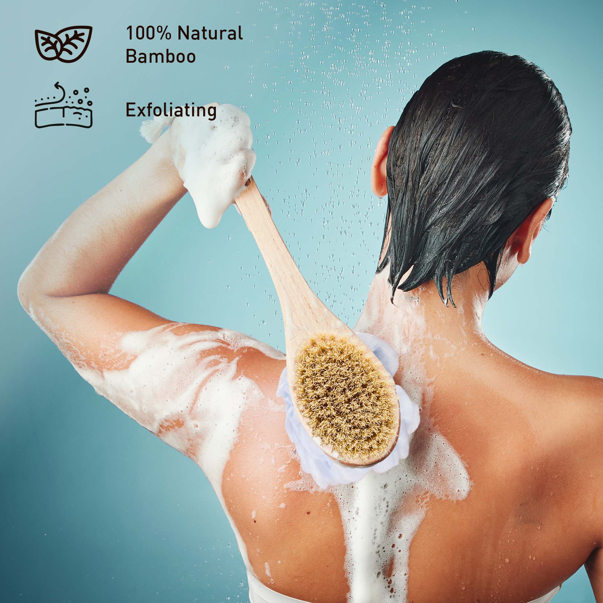 Pursonic Exfoliation Essentials Kit – Dual Brush, Bath Body Brush, & 4-in-1 Foot Scrubber - Image 2