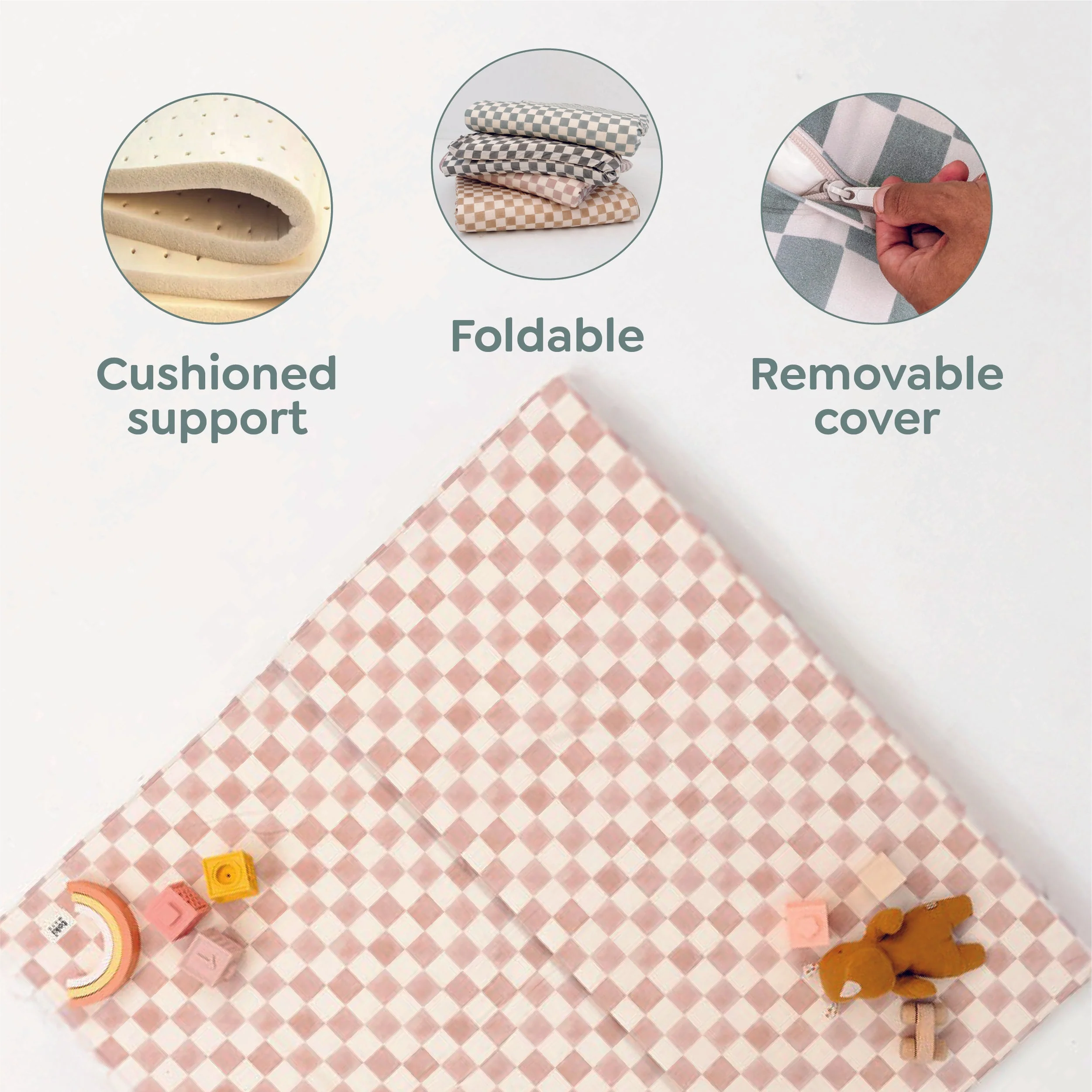 Terrazzo Clay Organic Cotton Mat - Image 6