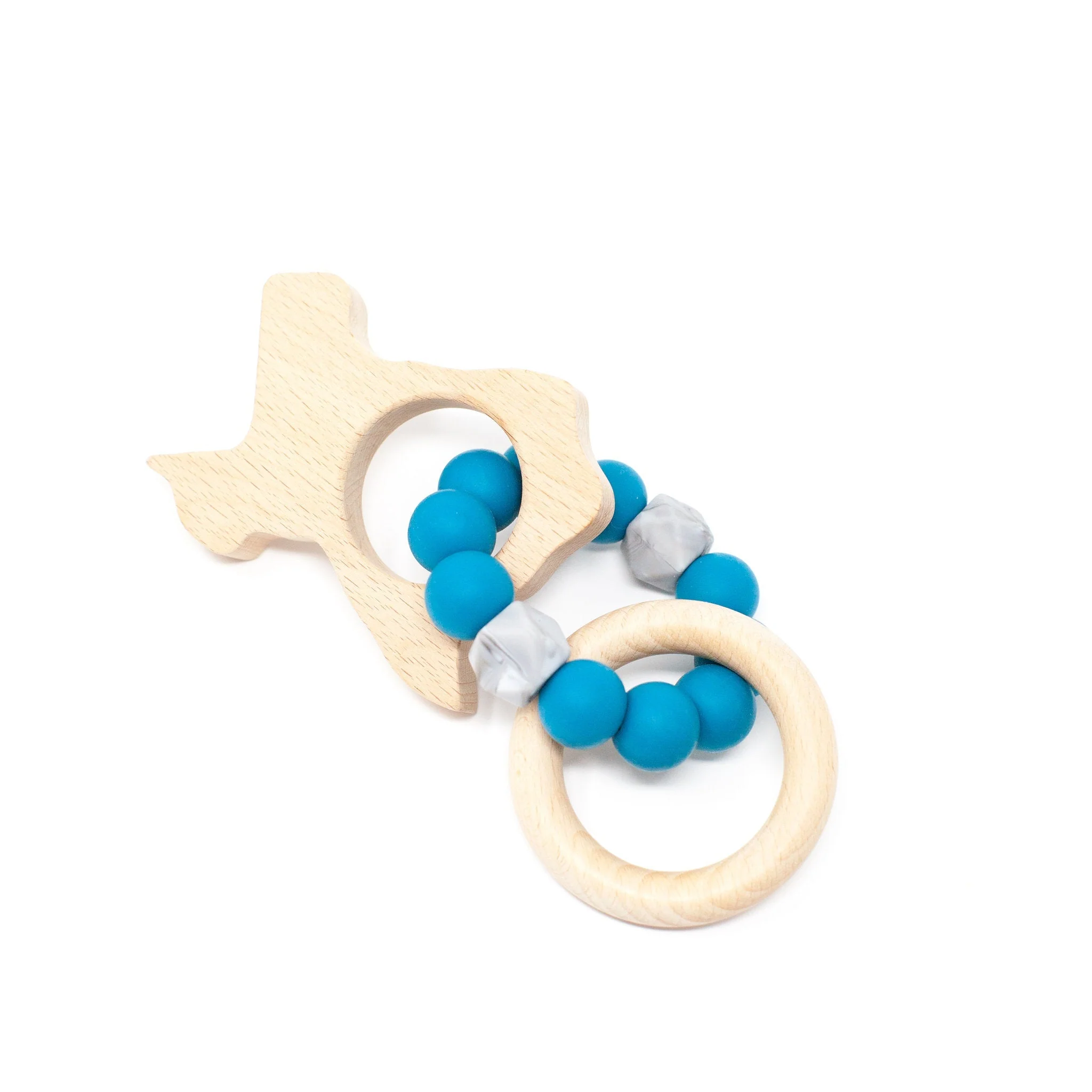Three Hearts Texas Rattle - Beech Wood & Food Grade Silicone - Image 4