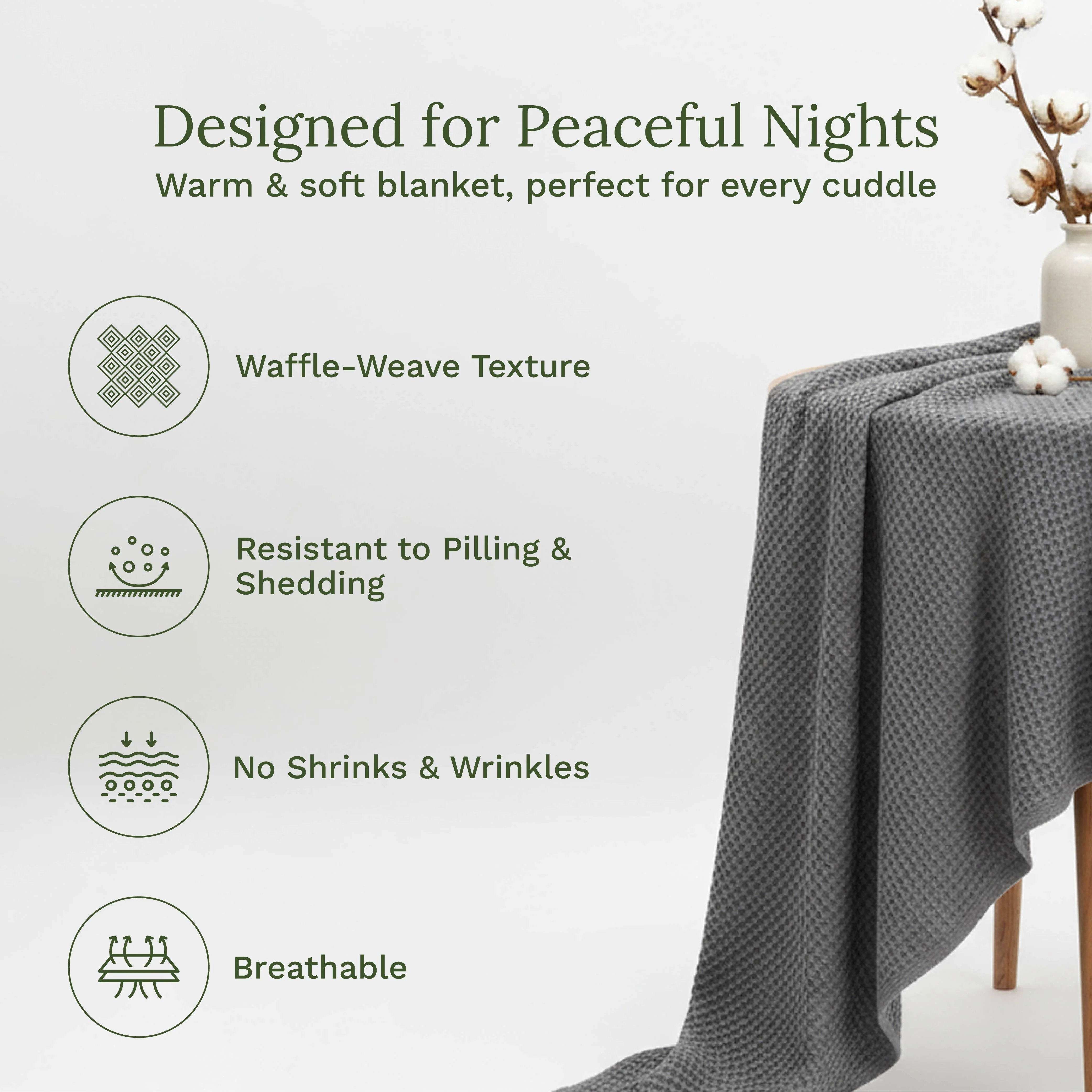 Organic Cotton Mart Waffle Weave Blanket - Image 18