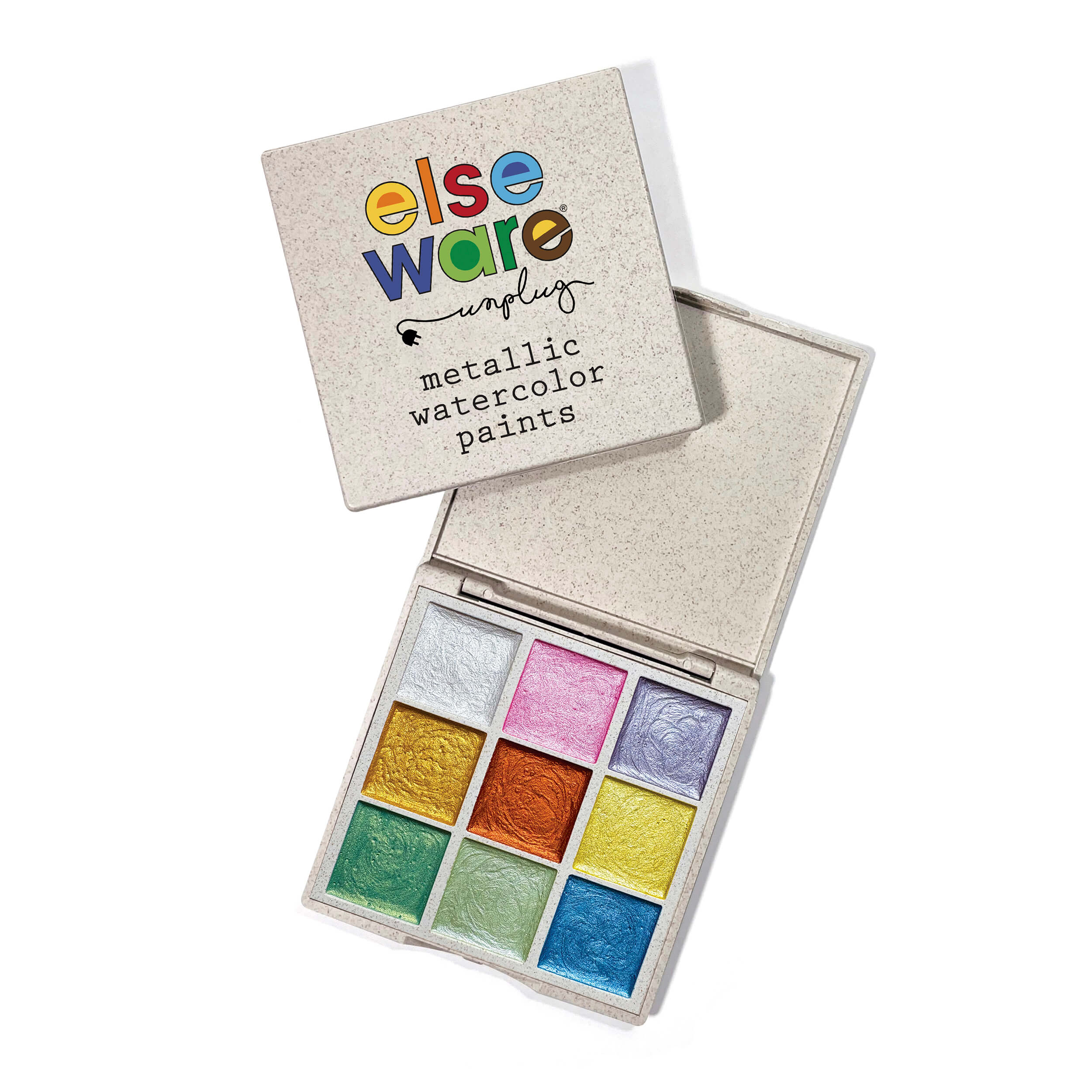 Elseware Unplug Watercolor Essentials Bundle | Bamboo Case, Metallics, & Paper Pad - Image 5