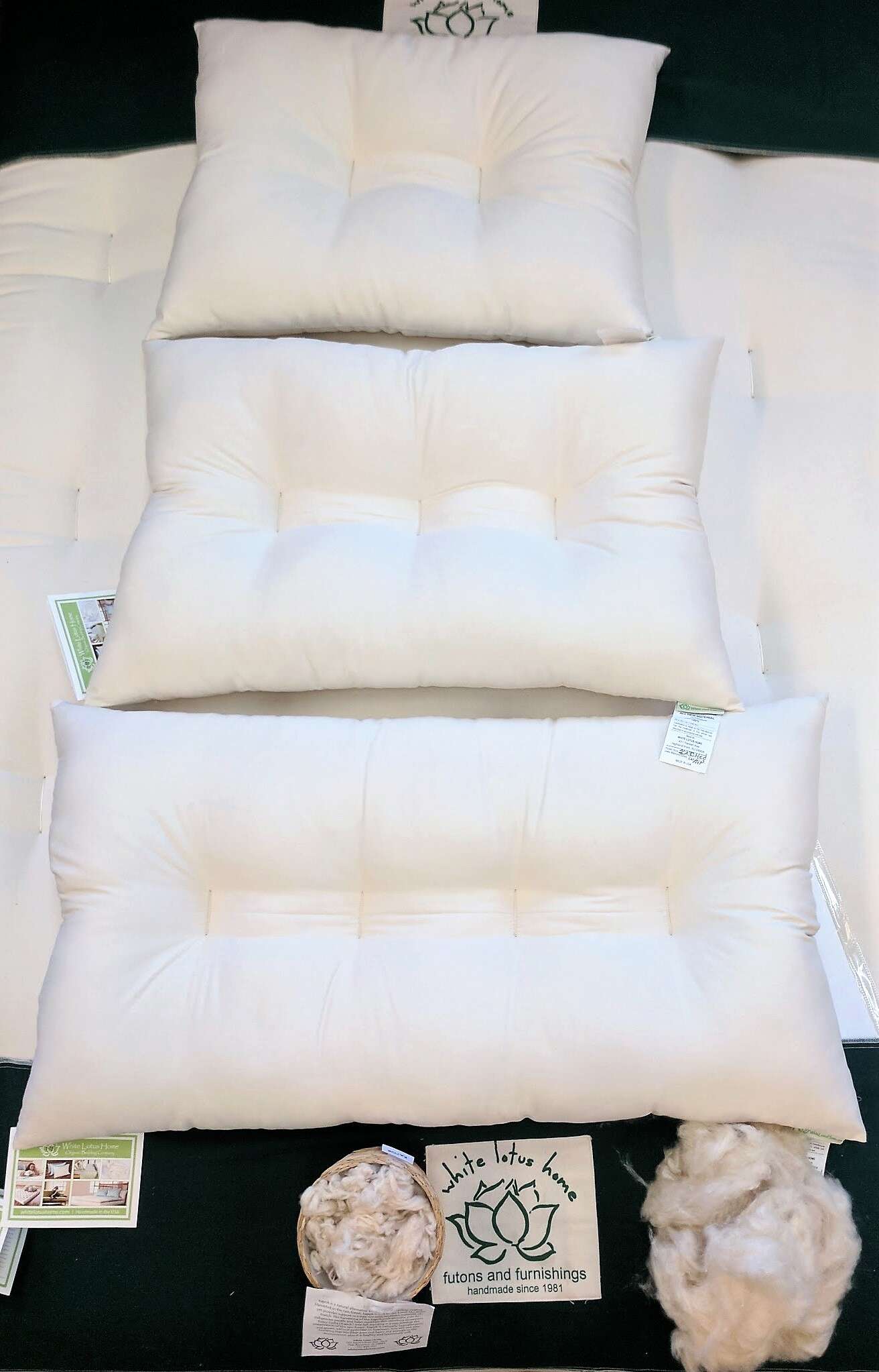White Lotus Organic Cotton Contour Pillow - Image 8