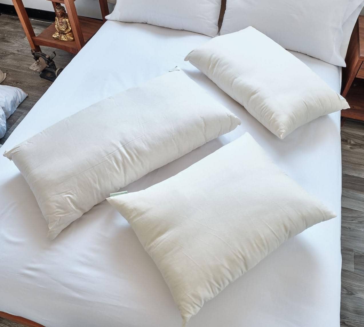 White Lotus Organic Wool Pillows - Image 5