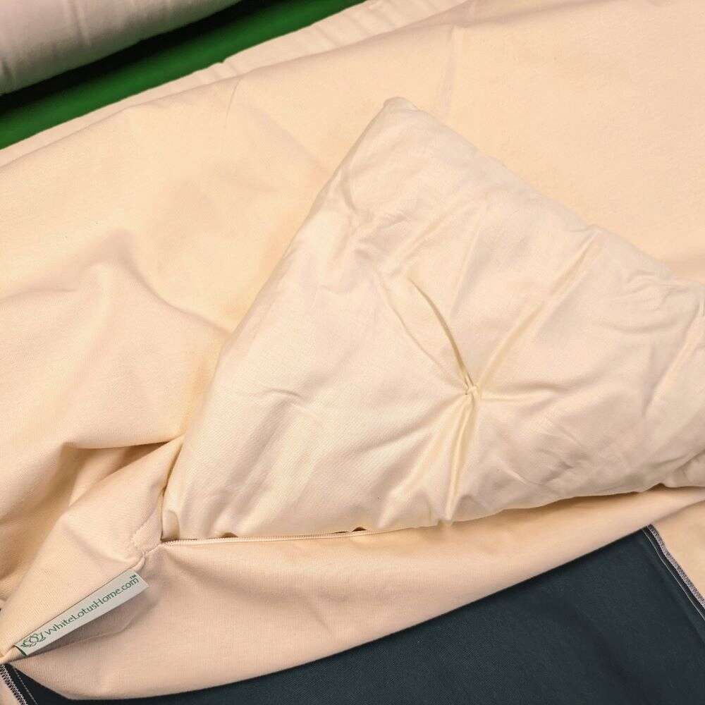 White Lotus Waterproof Organic Cotton Duvet Covers