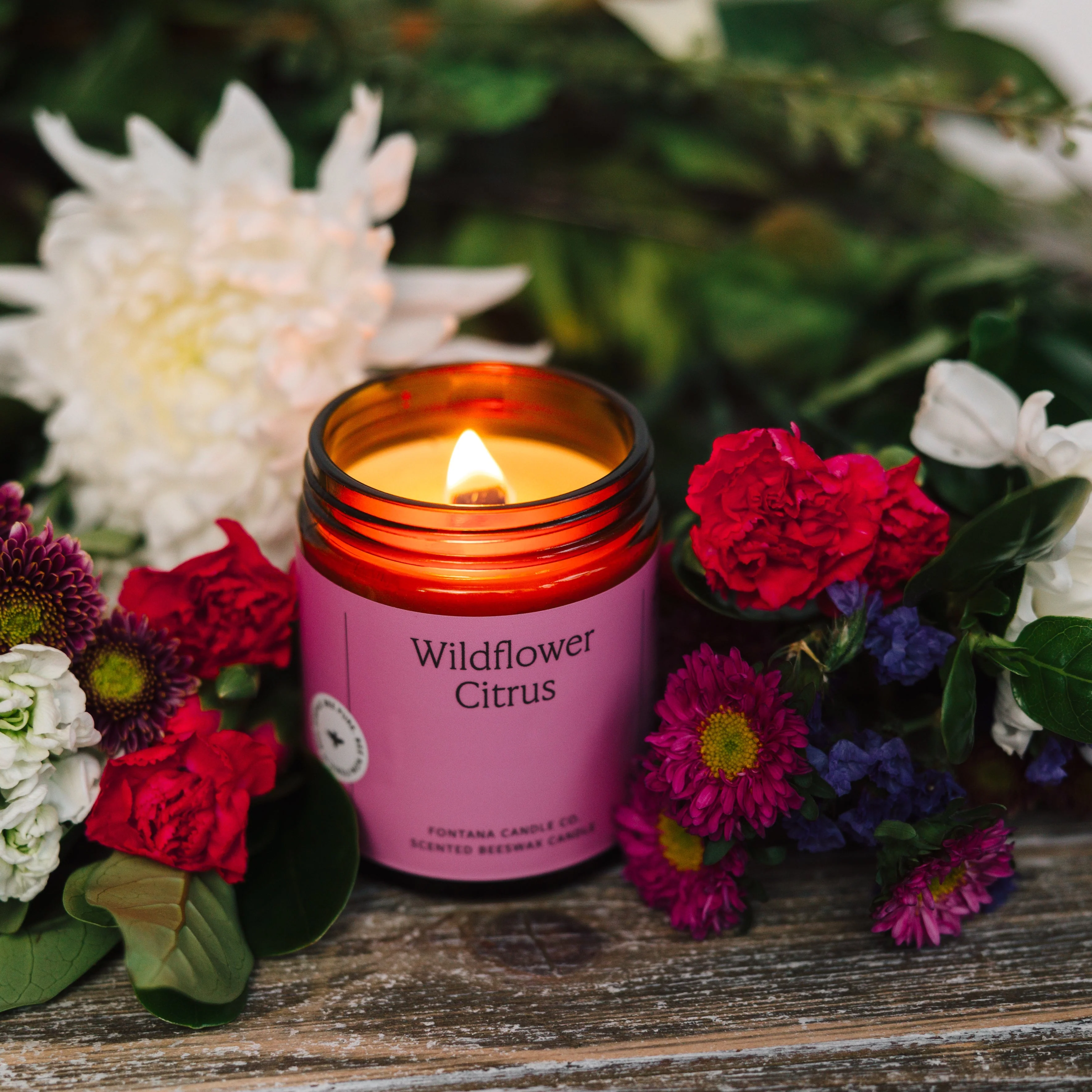 Fontana Candle Co Wildflower Citrus Jar Candle - Image 5