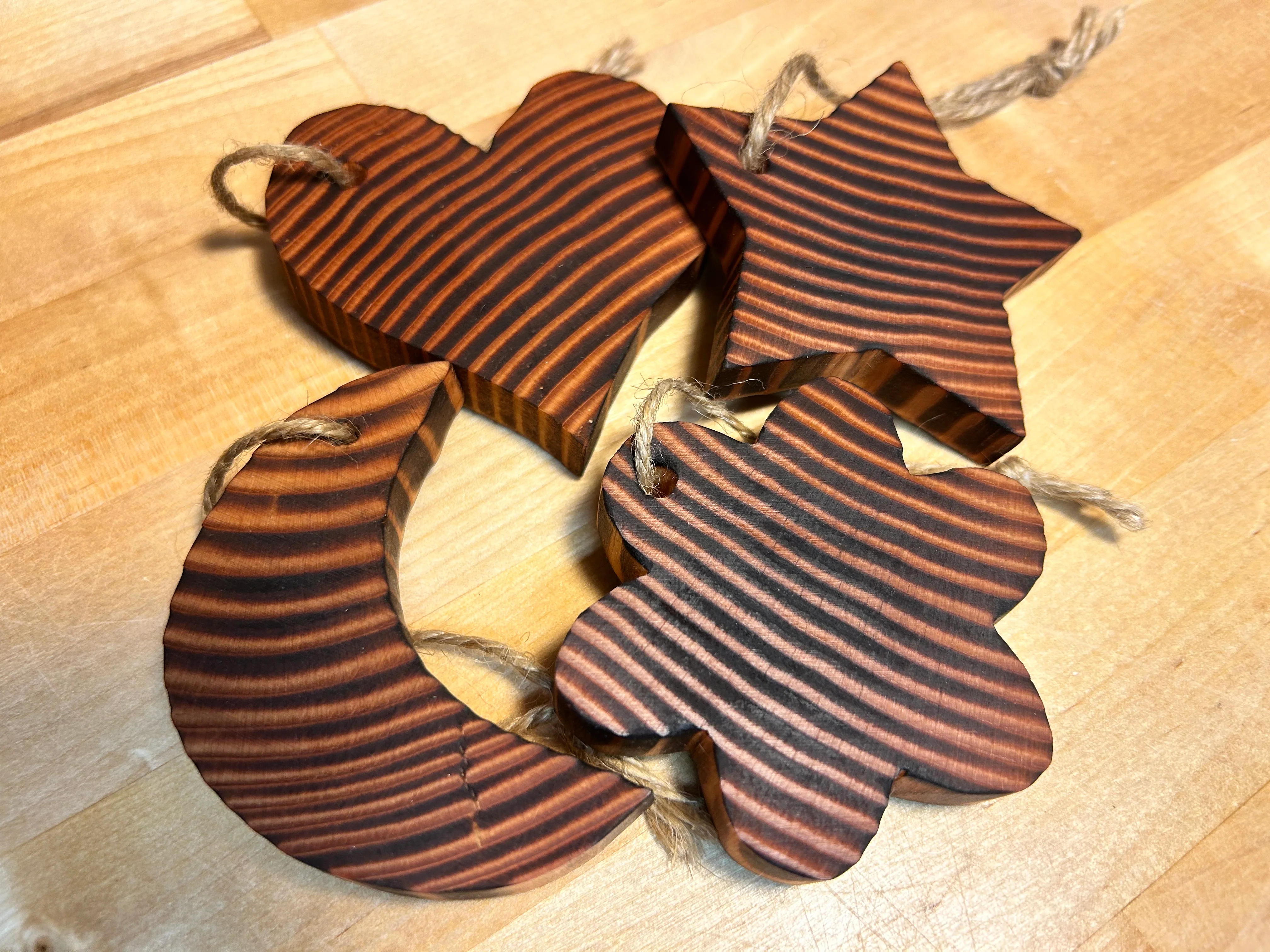 Wooden Holiday Ornaments - Handcrafted in Vermont - Image 2