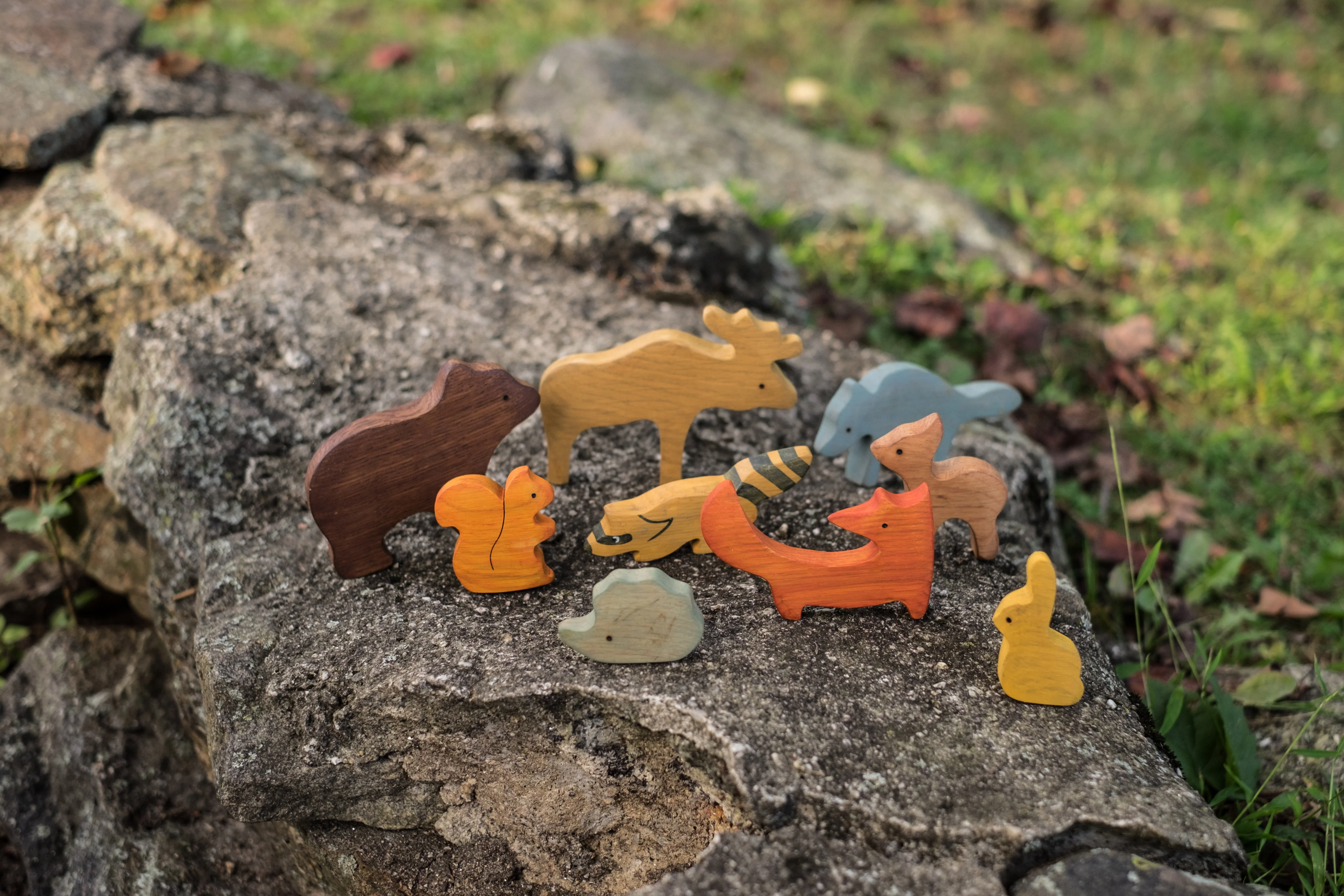 PoppyBabyCo Wooden Woodland Animals set of 9 - Image 5